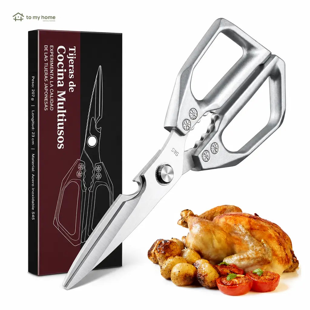 Tijeras de cocina multiusos de acero inoxidable SK5, desmontables y ergonómicas para cortar pollo, pescado, verduras y huesos con facilidad