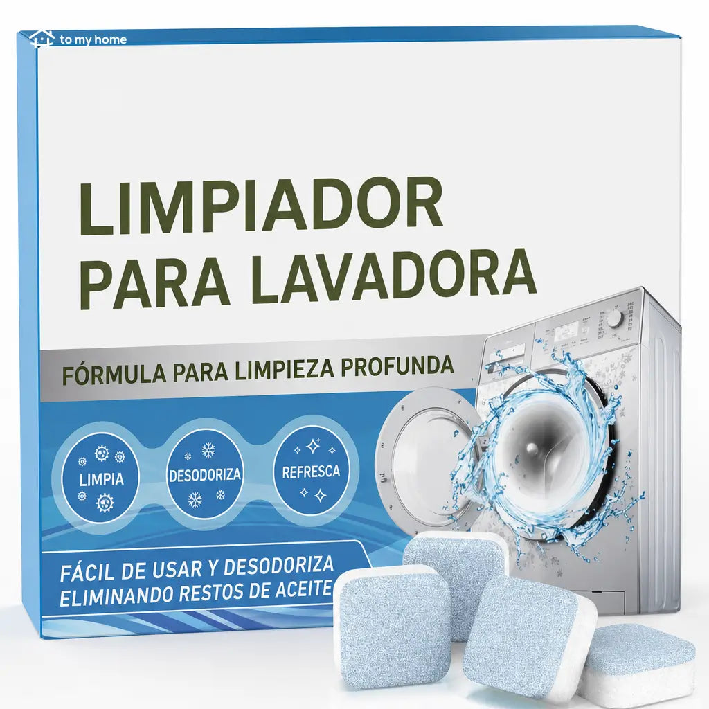 Tabletas limpiadoras para lavadora 12 piezas, limpieza profunda y desodorización de tambor y sello en carga frontal o superior HE doméstica