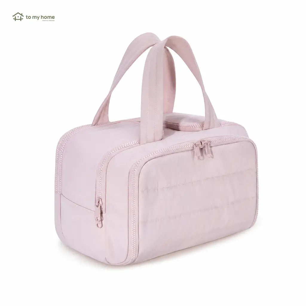 Neceser de viaje 4 en 1 impermeable, gran capacidad y asas para cosméticos, artículos de baño y accesorios en maleta diaria