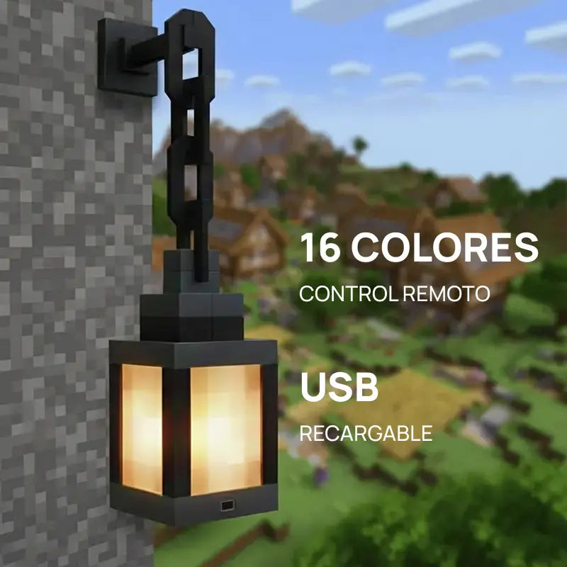 Lámpara RGB Pixel Soul recargable con control remoto, impresión 3D, iluminación decorativa creativa, ambiente gamer, perfecta para escritorio, habitación o entretenimiento moderno