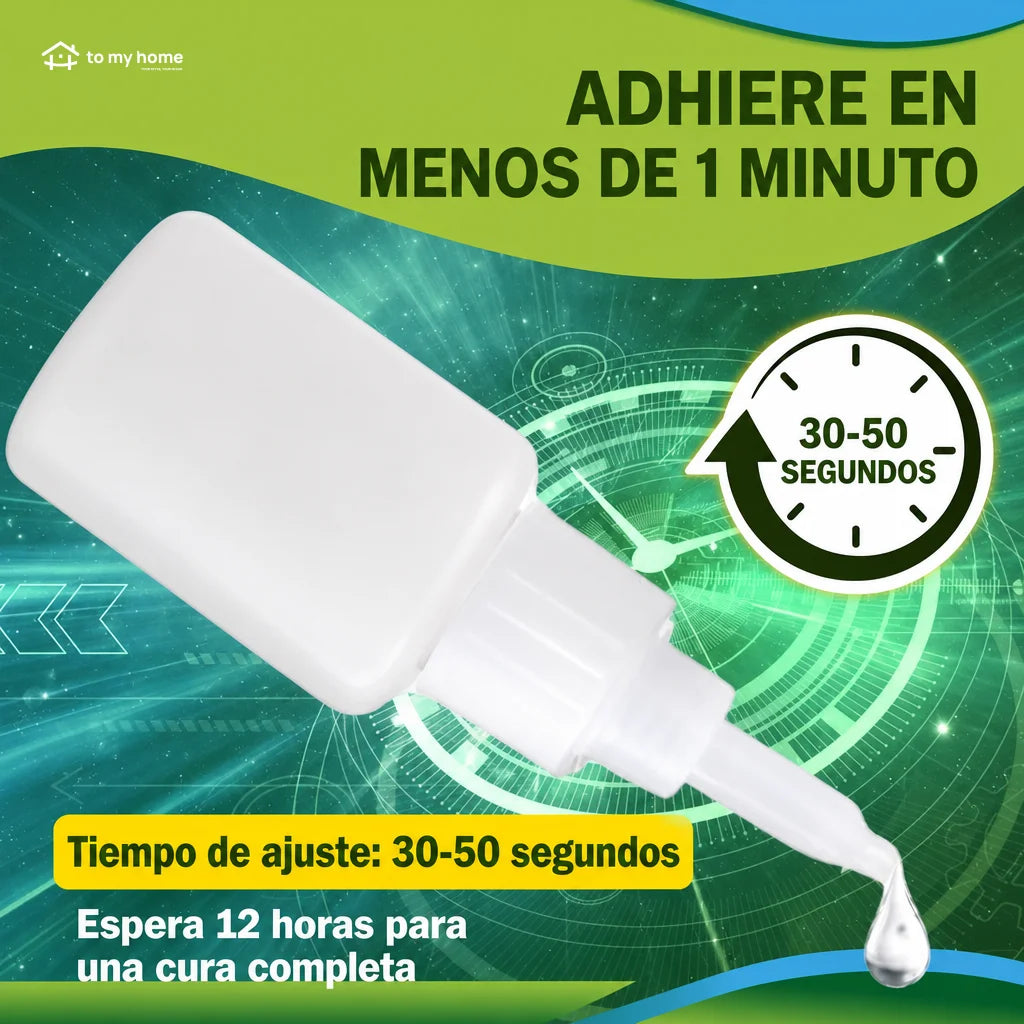 Pegamento instantáneo impermeable de secado rápido, 4 piezas para reparar cerámica, plástico, madera, metal, vidrio y cuero en casa o taller