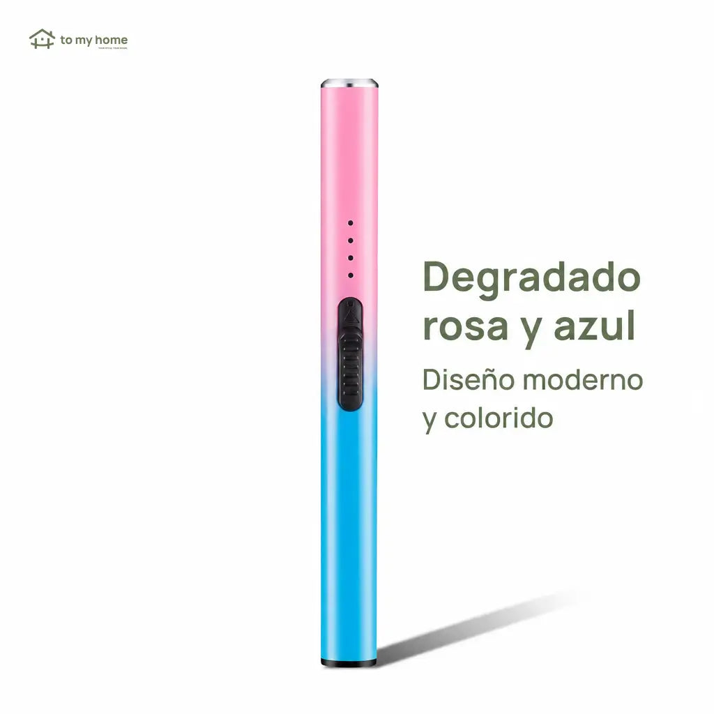 Encendedor eléctrico para velas con indicadores LED, diseño tipo pluma compacto para regalos de mamá y uso en casa diario seguro