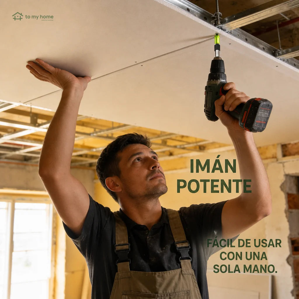 Sujetador magnético removible para tornillos 1/4 6.35 mm, accesorio universal de taladro para construcción, autos y electrónica con puntas hexagonales estándar