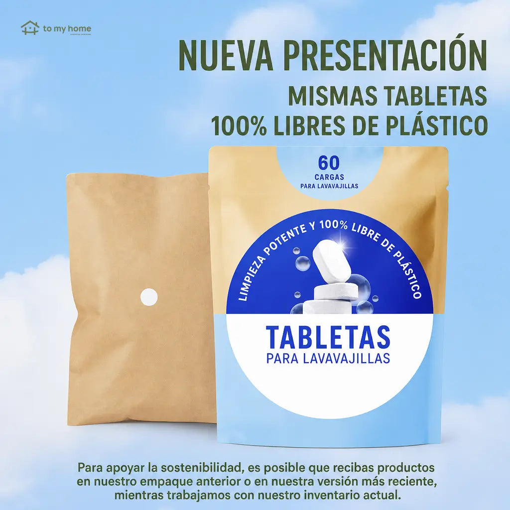 Tabletas lavavajillas sin plástico, veganas y sin fragancia para limpieza efectiva de platos en hogares eco conscientes con lata compacta reutilizable