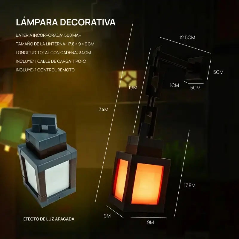 Lámpara RGB Pixel Soul recargable con control remoto, impresión 3D, iluminación decorativa creativa, ambiente gamer, perfecta para escritorio, habitación o entretenimiento moderno