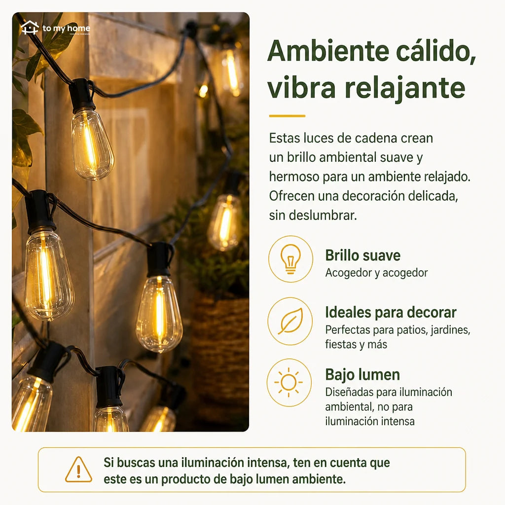Serie de luces solares LED con sensor de atardecer y 8 modos para terraza, patio y jardín