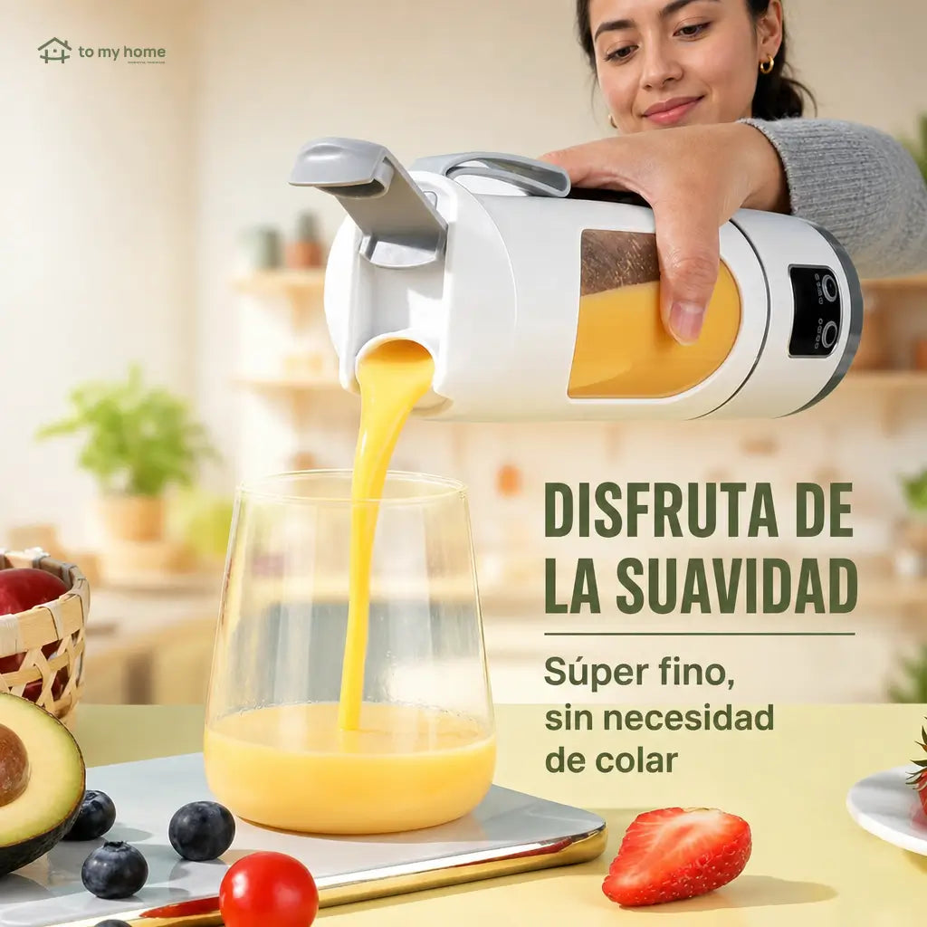 Licuadora portátil recargable con pantalla LED y 3 modos para smoothies, papillas y bebidas en casa o viaje frescas diarias sin derrames