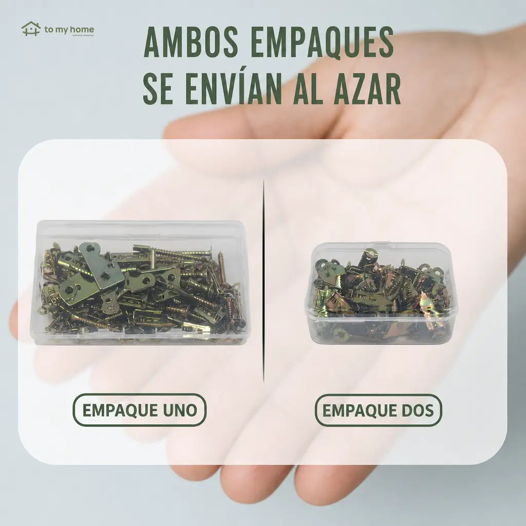Anclajes metálicos con tornillos para tablaroca, instalación sin perforar para cuadros y estantes