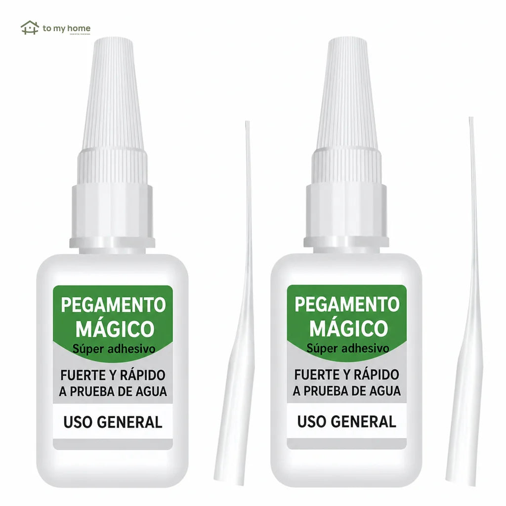 Pegamento instantáneo impermeable de secado rápido, 4 piezas para reparar cerámica, plástico, madera, metal, vidrio y cuero en casa o taller