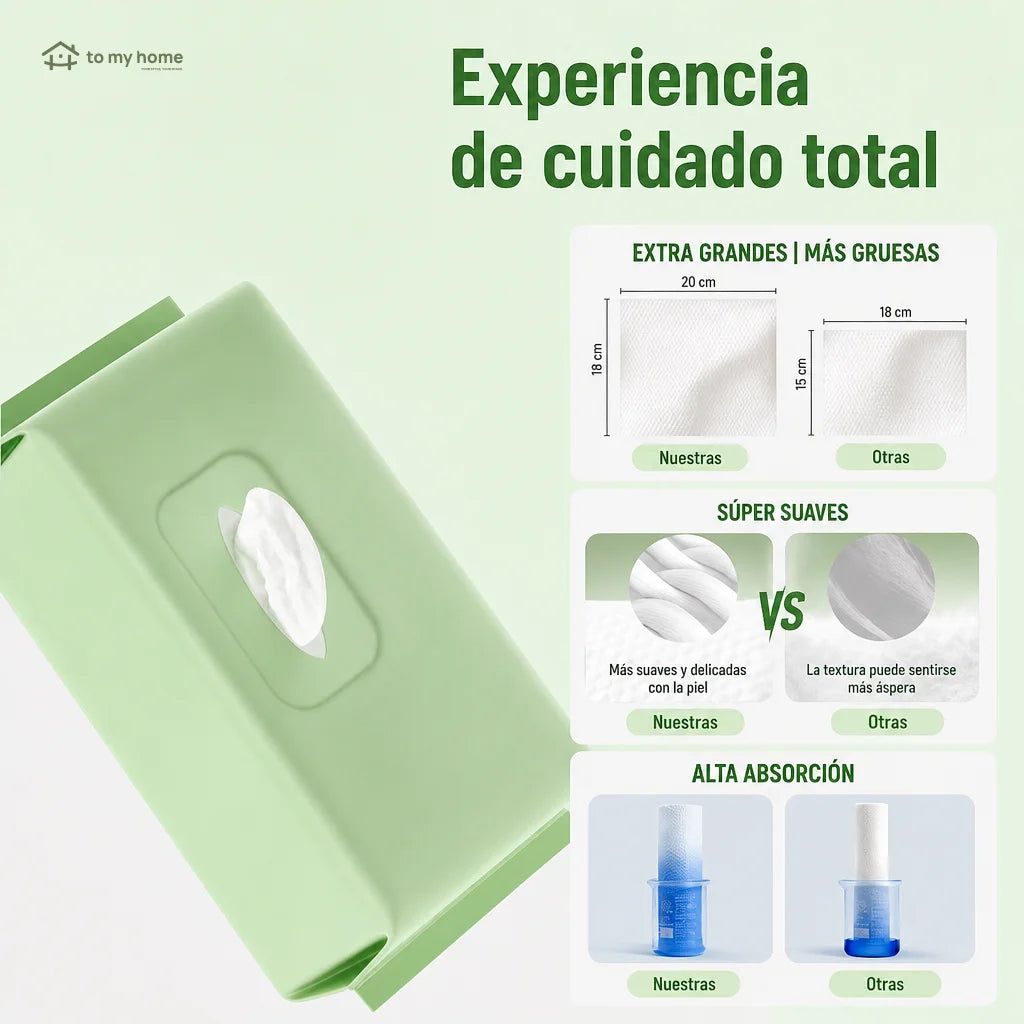 Toallitas faciales desechables hipoalergénicas sin fragancia, absorbentes y biodegradables, para skincare, retirar maquillaje y uso húmedo o seco en rutina diaria