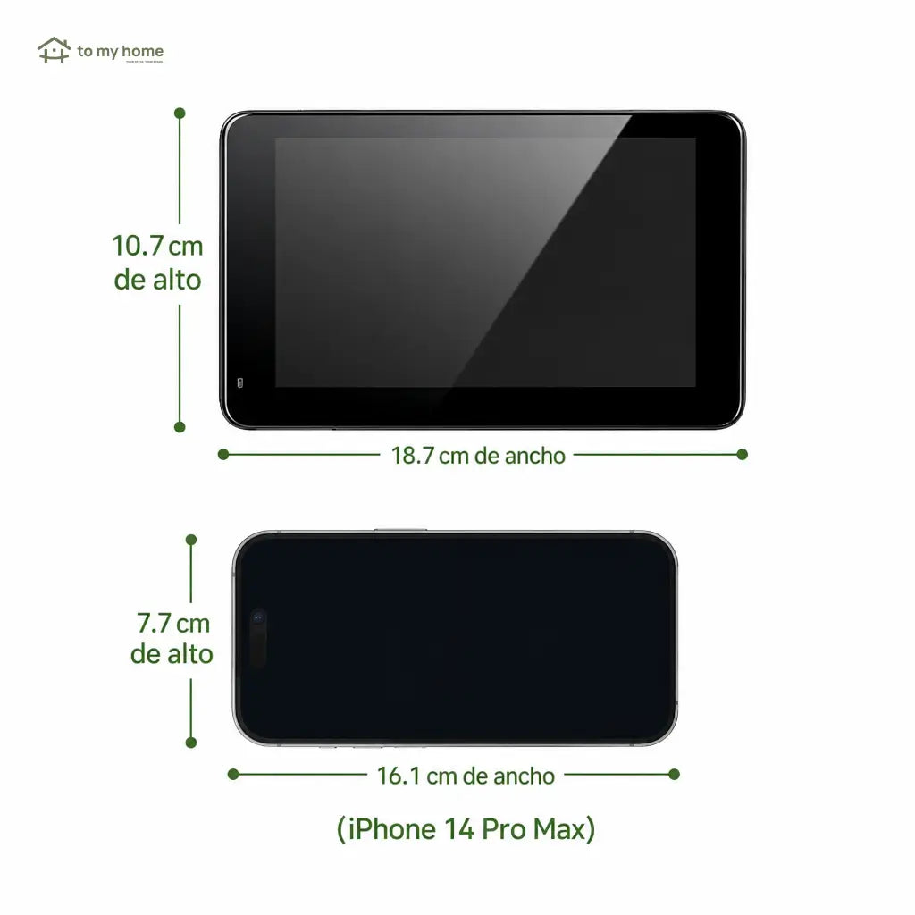 Pantalla CarPlay inalámbrica de 7 pulgadas con cámara nocturna para auto, compatible con Android y iPhone y audio Bluetooth, AUX o FM en carretera