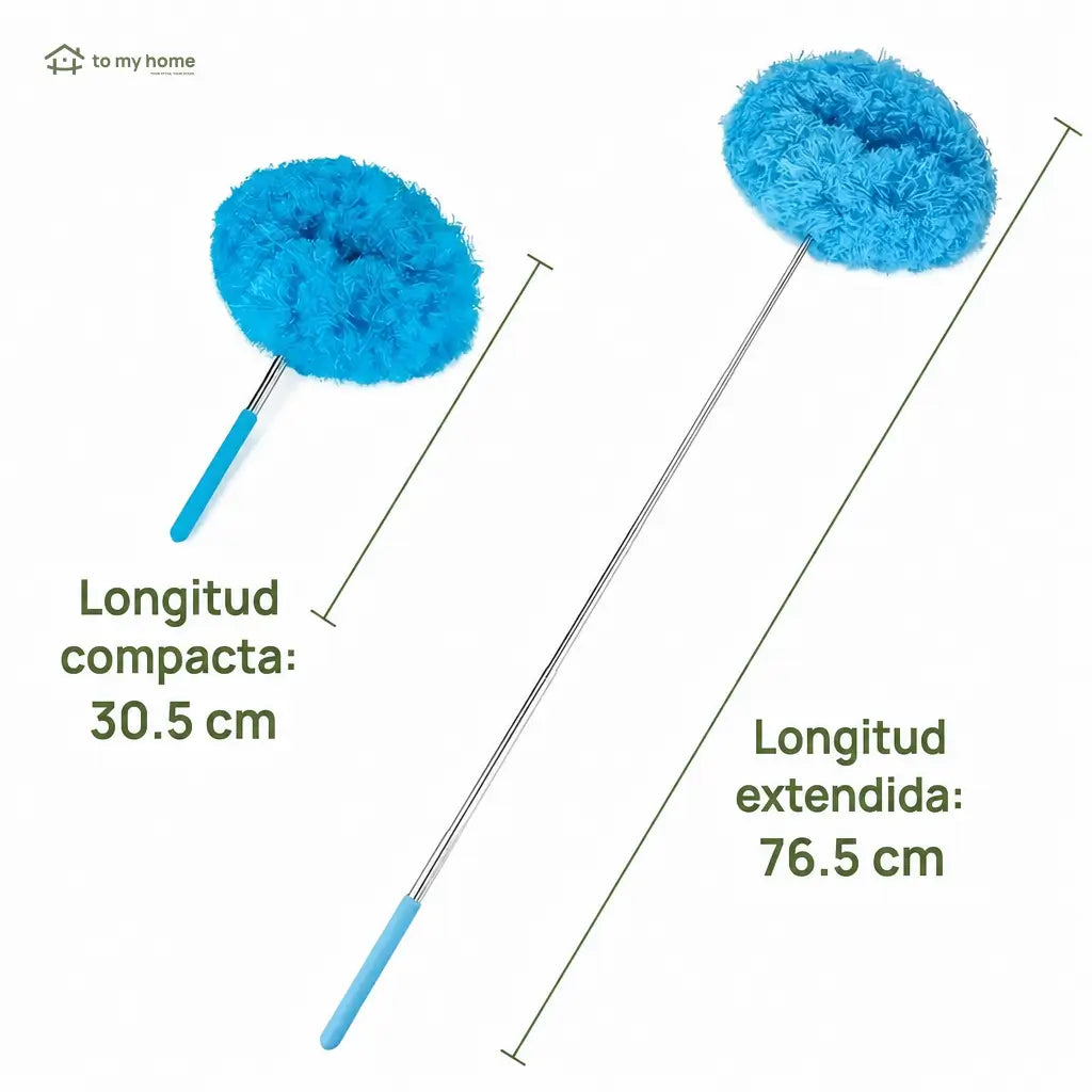 Plumero extensible de microfibra para ventilador de techo, atrapa polvo en aspas, paredes y rincones altos para limpieza ligera diaria