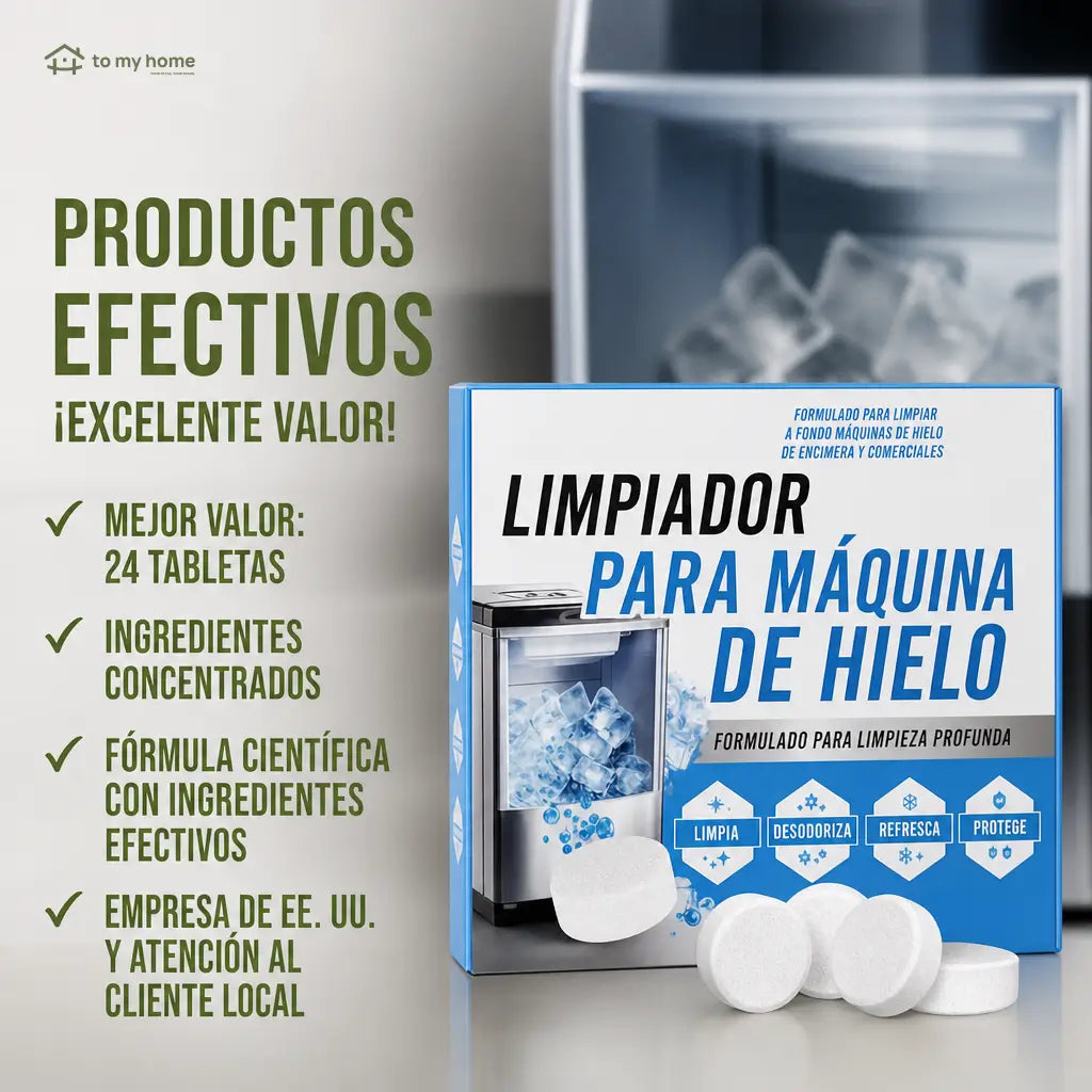Tabletas descalcificadoras para máquina de hielo, sin fragancia y seguras para níquel, ideales para equipos de mostrador y portátiles