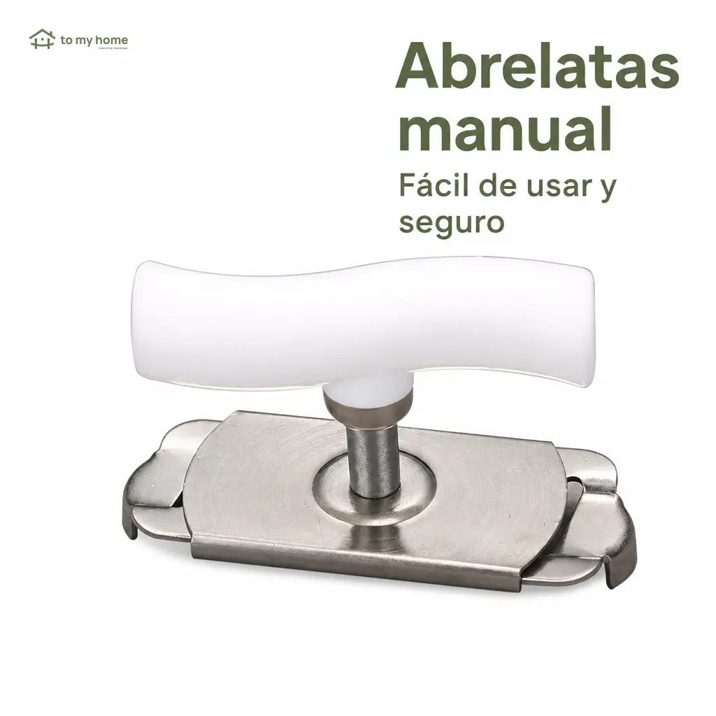 Abridor manual de frascos y tapas ajustable con agarre antideslizante para cocina, adultos mayores y manos débiles, paquete de 2 piezas