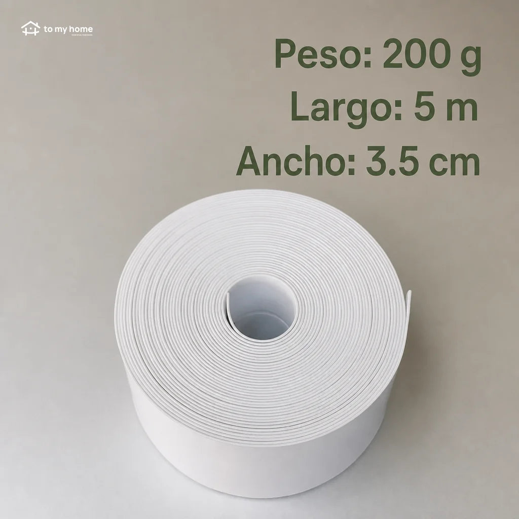 Cinta selladora autoadhesiva impermeable de 5 m para baño, cocina y bordes