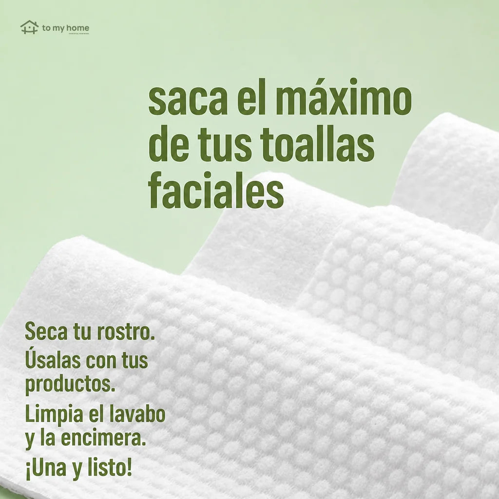 Toallitas faciales desechables hipoalergénicas sin fragancia, absorbentes y biodegradables, para skincare, retirar maquillaje y uso húmedo o seco en rutina diaria