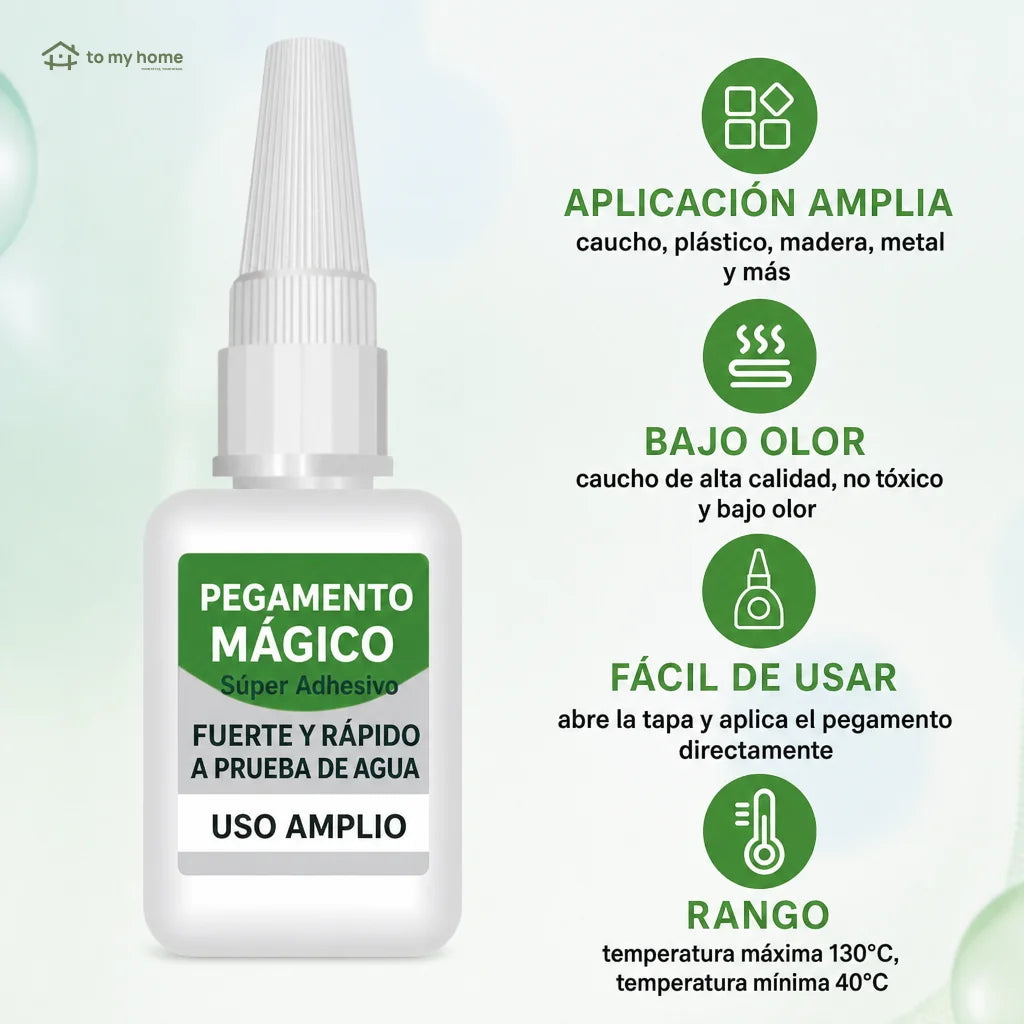 Pegamento instantáneo impermeable de secado rápido, 4 piezas para reparar cerámica, plástico, madera, metal, vidrio y cuero en casa o taller