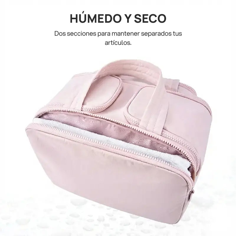 Neceser femenino Puffy 4 en 1 multifuncional, gran capacidad, compartimentos separados para maquillaje, higiene y viaje, diseño ligero, espacioso y práctico para organización personal