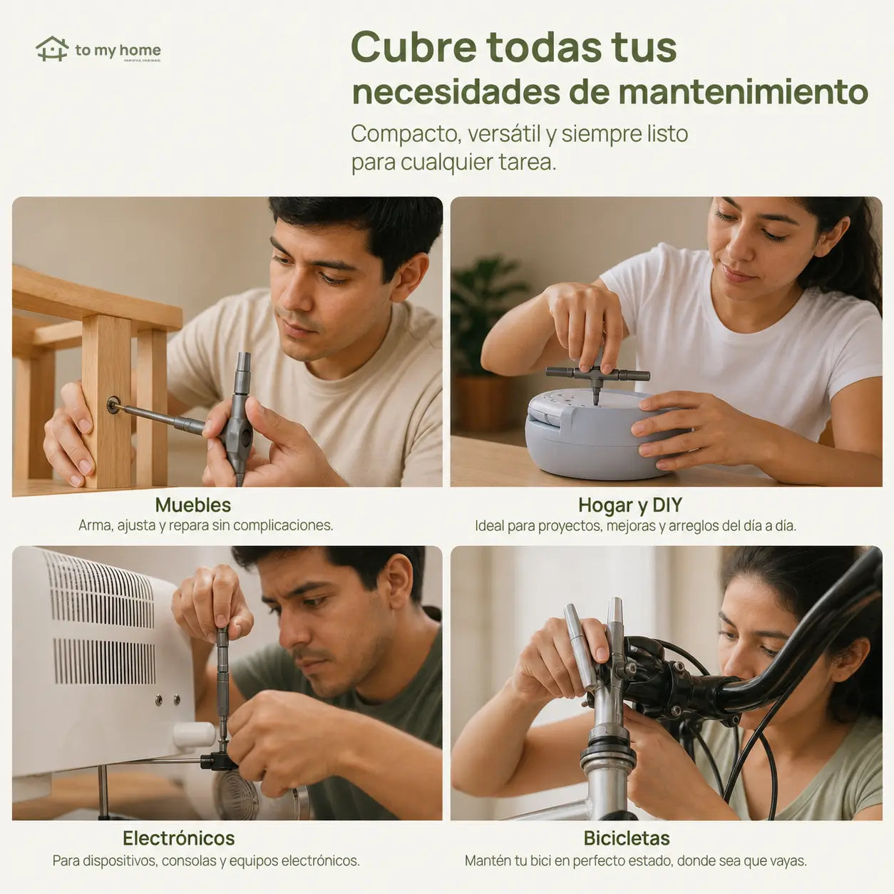 Juego compacto de desarmador con matraca reversible y 24 puntas magnéticas para mantenimiento del hogar, bicicletas, muebles y electrónica