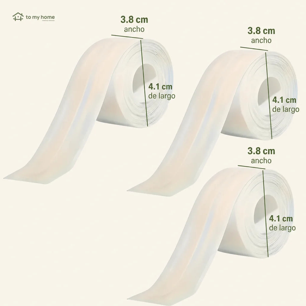 Cinta selladora autoadhesiva impermeable de 5 m para baño, cocina y bordes