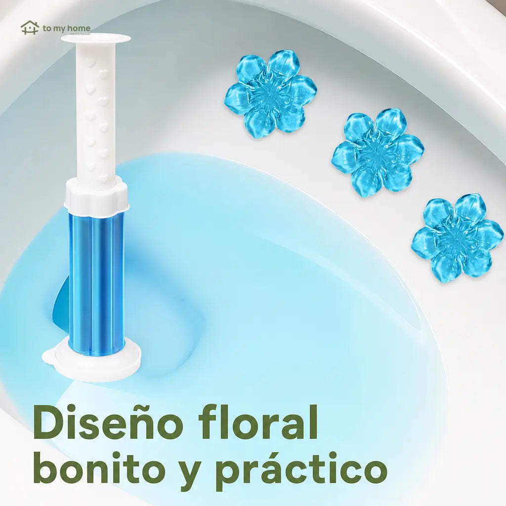 Gel limpiador para WC con 84 flores aromáticas 6 en 1 para baño, lavabo y mingitorio en casa o negocio de uso diario