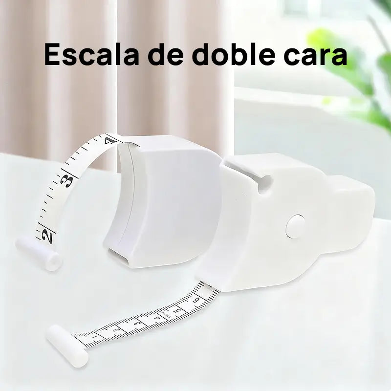 Cinta métrica corporal 3D retráctil de 152 cm para medir cintura, cadera, busto y brazos en gimnasio, precisión absoluta y fácil de usar