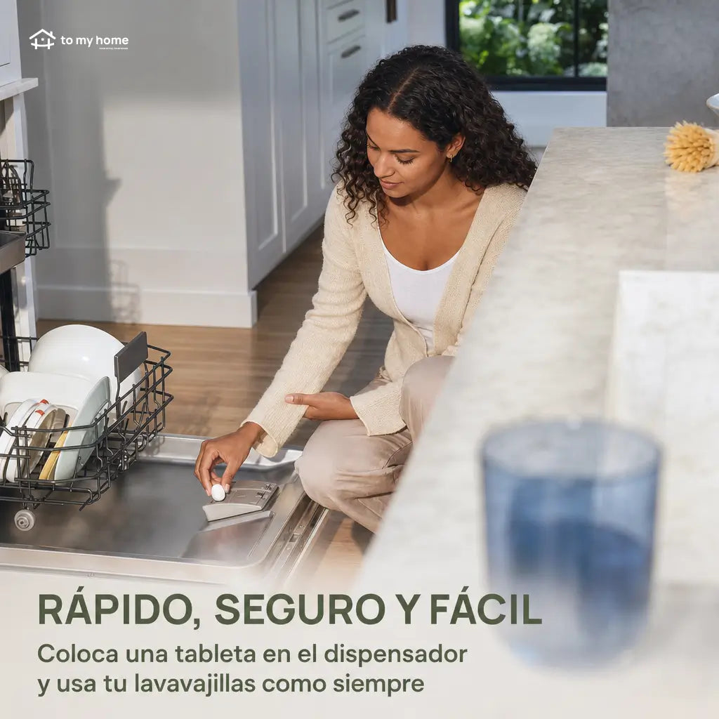 Tabletas lavavajillas sin plástico, veganas y sin fragancia para limpieza efectiva de platos en hogares eco conscientes con lata compacta reutilizable