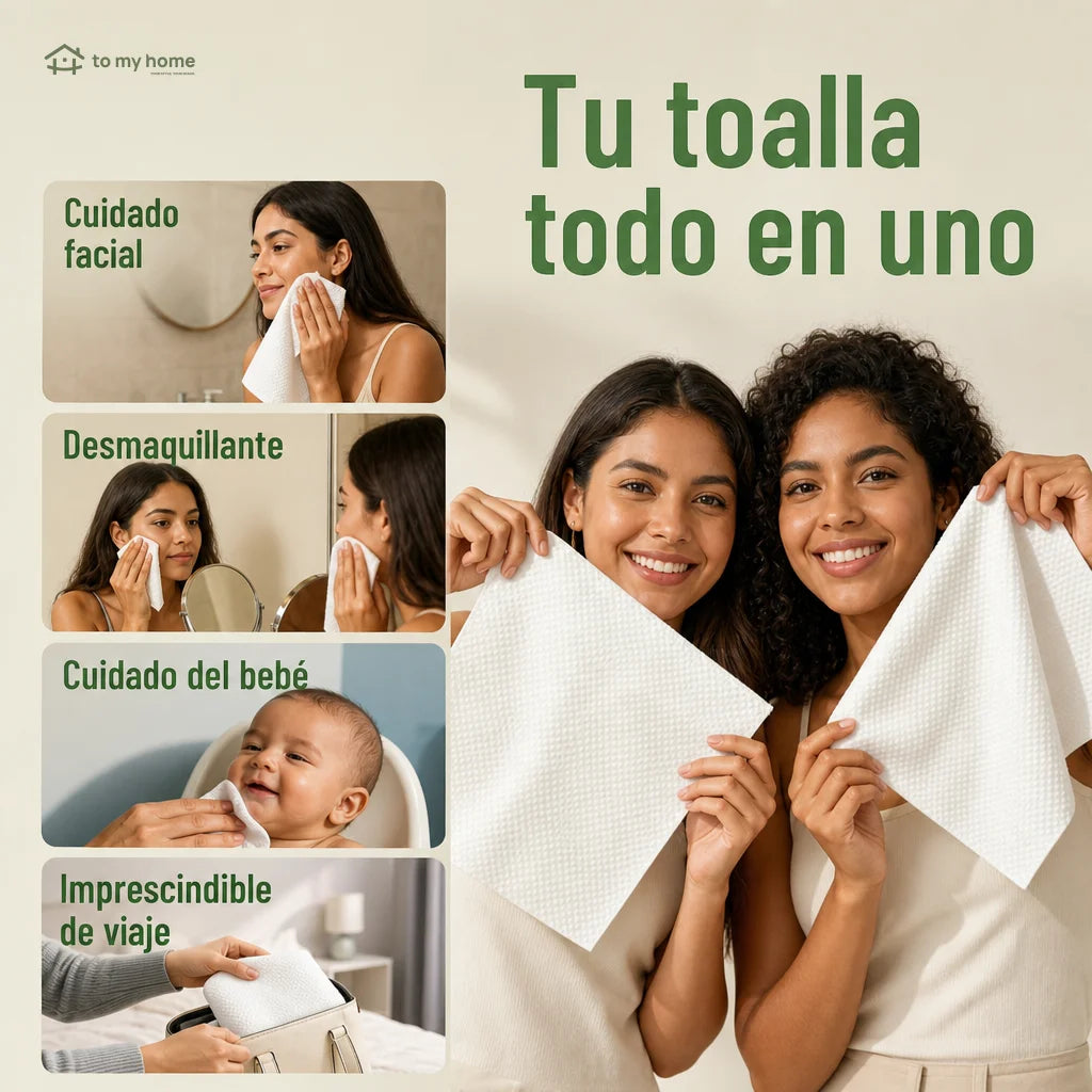 Toallitas faciales desechables hipoalergénicas sin fragancia, absorbentes y biodegradables, para skincare, retirar maquillaje y uso húmedo o seco en rutina diaria