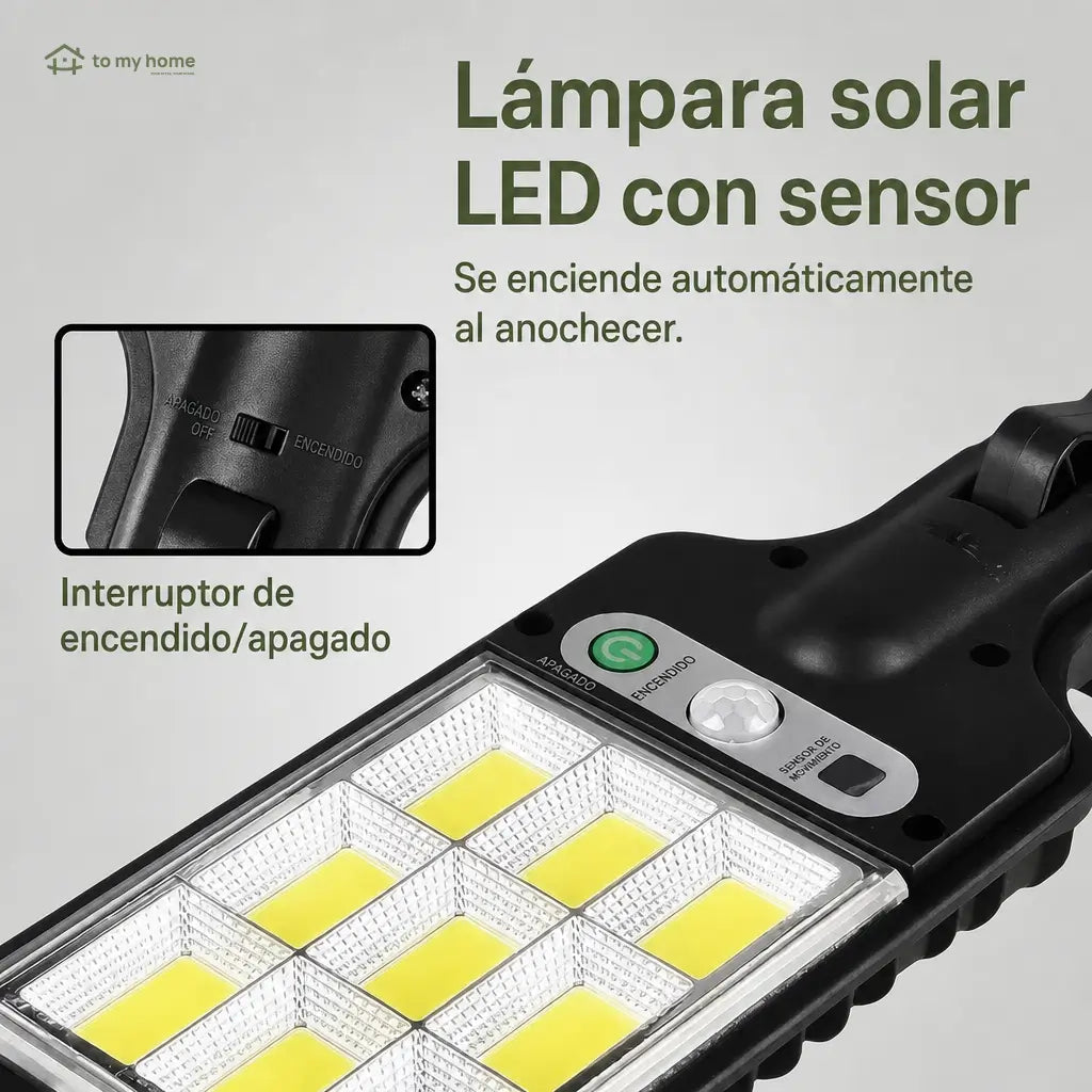 Reflectores solares LED exteriores paquete de 4 impermeables IP65 con sensor de movimiento y rotación 360° para garage, jardín y fachada