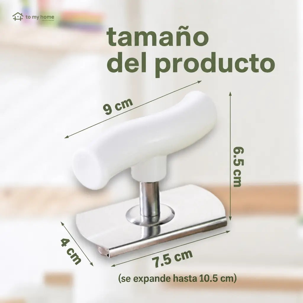 Abridor manual de frascos y tapas ajustable con agarre antideslizante para cocina, adultos mayores y manos débiles, paquete de 2 piezas