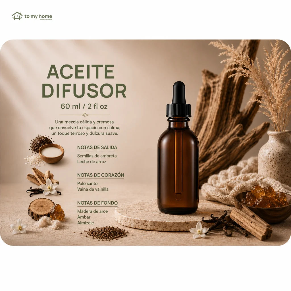 Aceite aromático para difusor de 59 ml con fragancia duradera para crear un ambiente acogedor durante semanas de forma continua