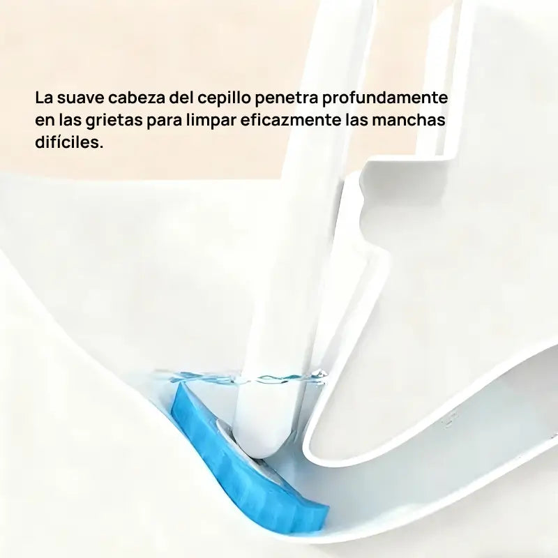 Kit de limpieza para baño con 24 cepillos desechables y soporte, adecuado para inodoro, lavabo, tina y desagües con higiene práctica