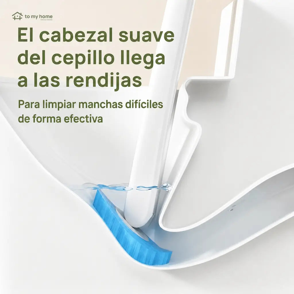 Cepillo desechable para baño con 24 repuestos aromáticos y soporte de pared para limpiar WC, lavabo, tina y mingitorio sin tocar