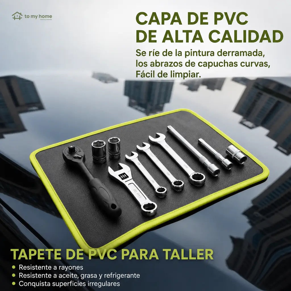 Set de 3 tapetes magnéticos flexibles de PVC antideslizante para organizar herramientas en taller, garaje y reparación auto sin perder piezas metálicas