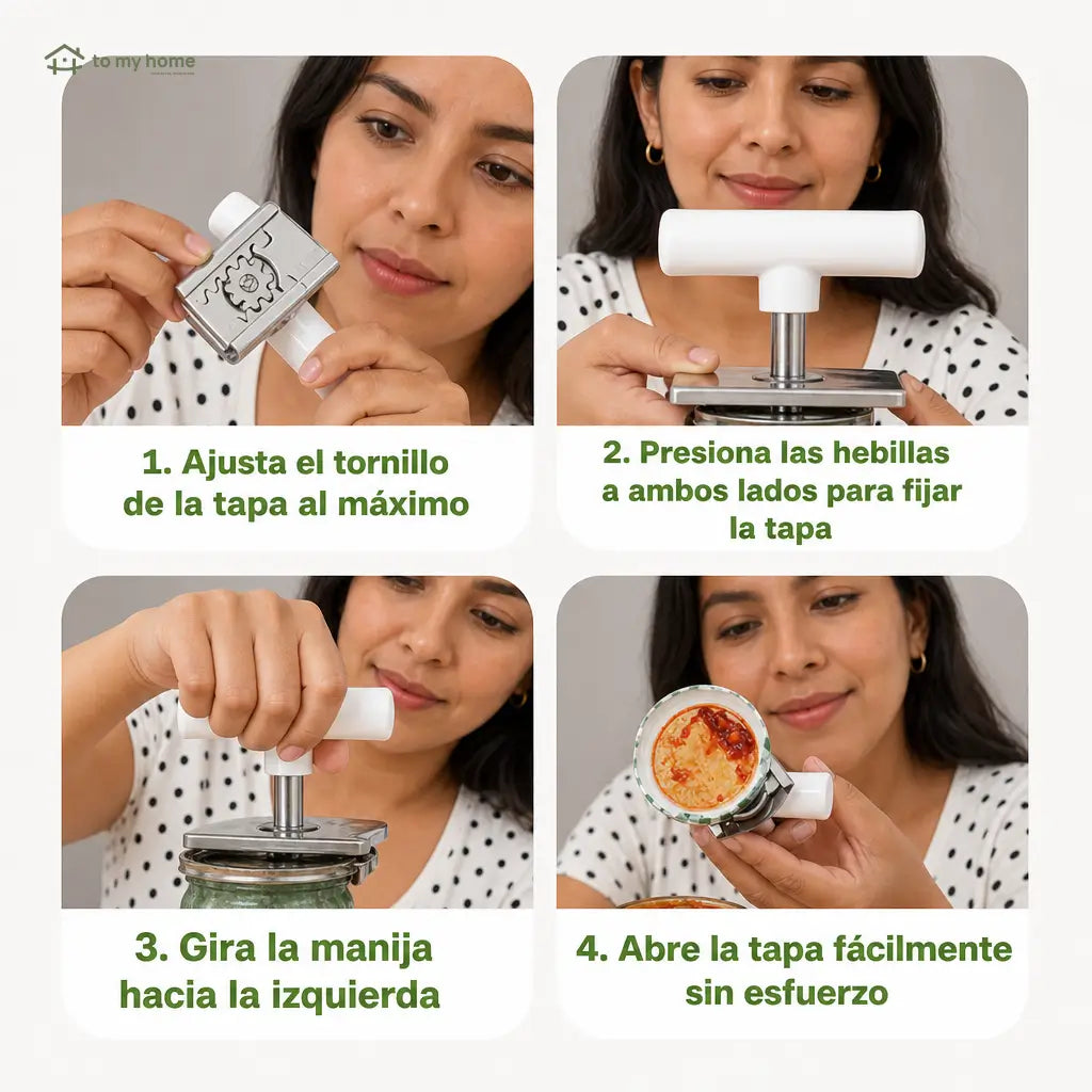 Abridor manual de frascos y tapas ajustable con agarre antideslizante para cocina, adultos mayores y manos débiles, paquete de 2 piezas