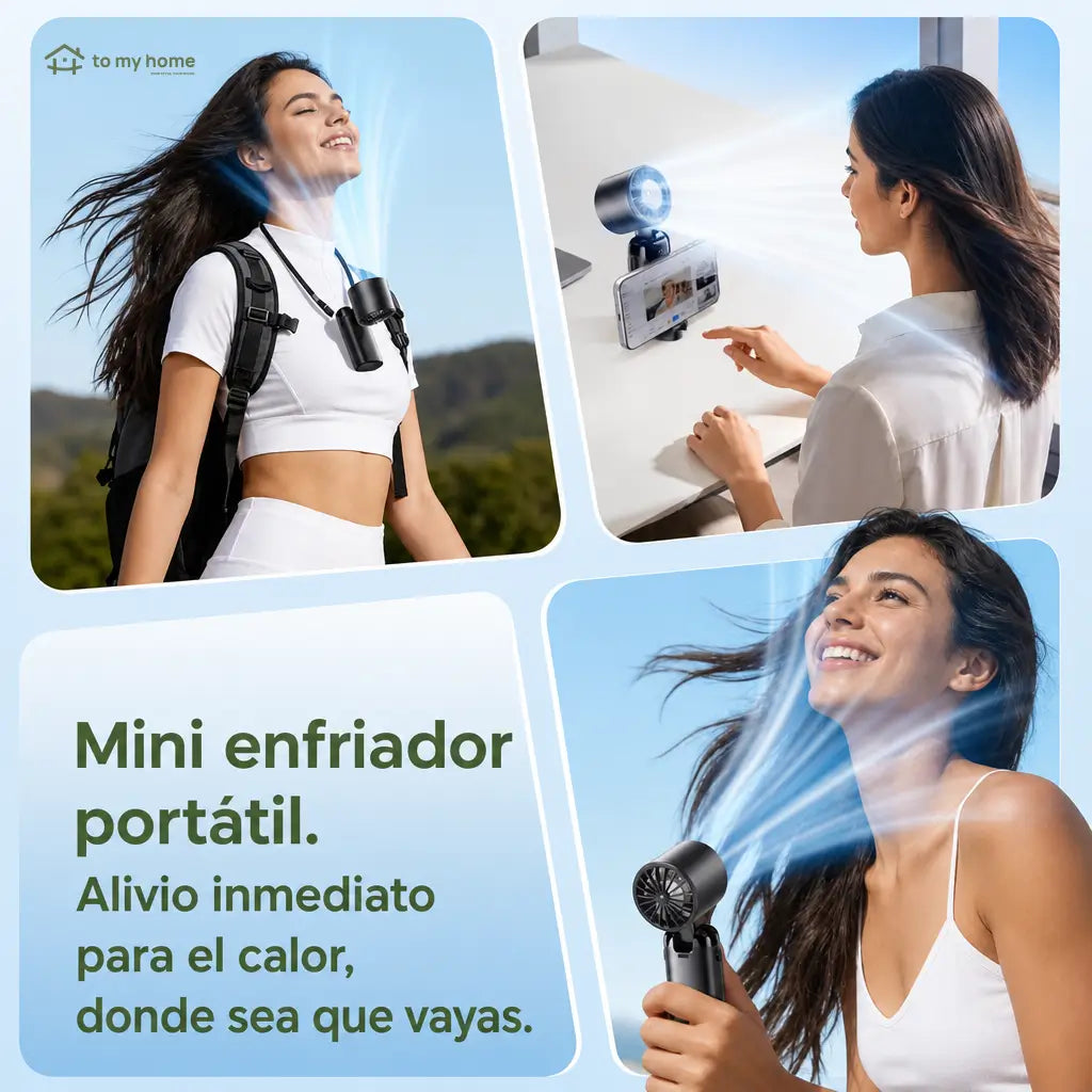 Ventilador portátil turbo 4 en 1 con pantalla LED, batería 3600 mAh y 199 velocidades para viaje, oficina, escritorio y cuello