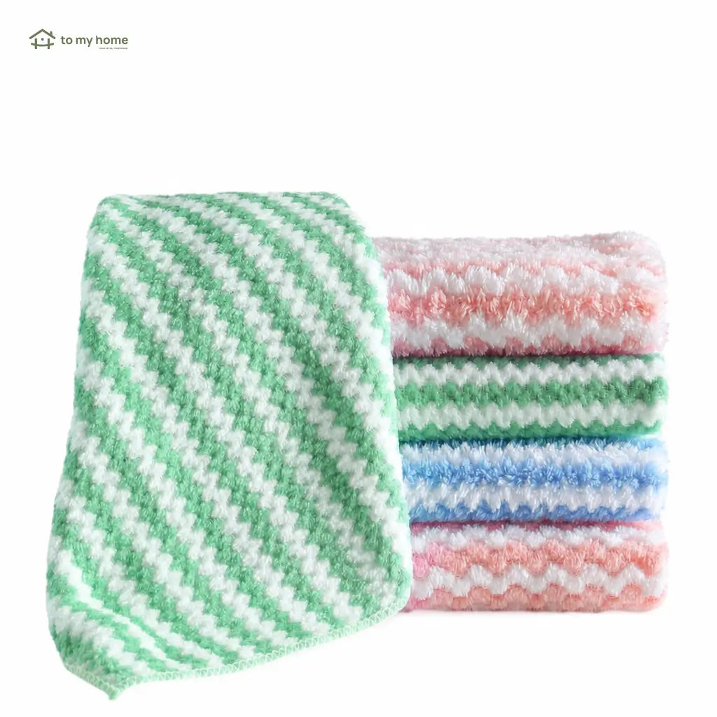 Paños de microfibra absorbentes sin pelusa, paquete de 10 toallas reutilizables para secar trastes y limpiar superficies del hogar sin rayas