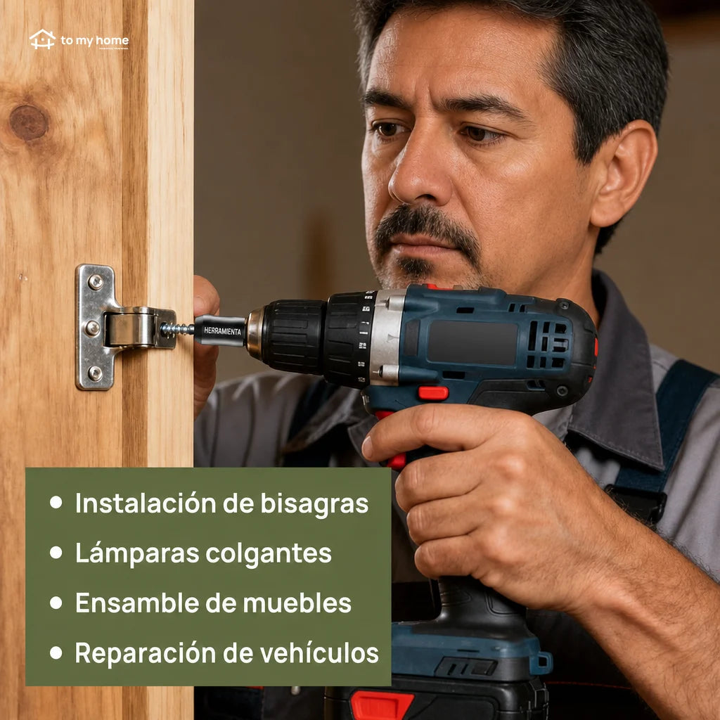 Sujetador magnético removible para tornillos 1/4 6.35 mm, accesorio universal de taladro para construcción, autos y electrónica con puntas hexagonales estándar