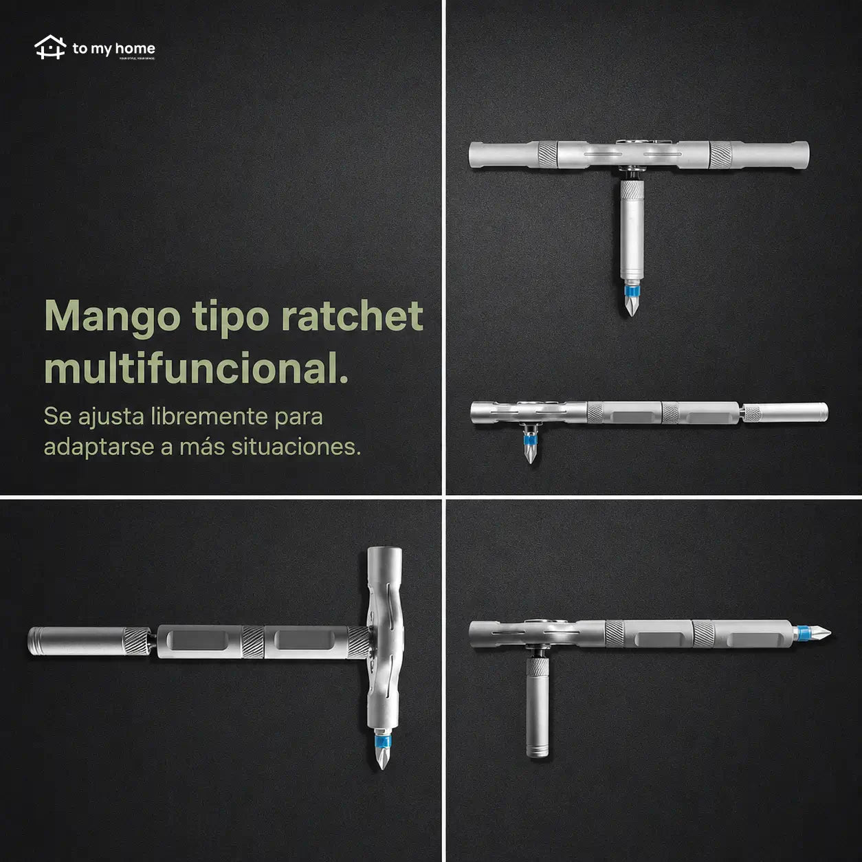 Juego compacto de desarmador con matraca reversible y 24 puntas magnéticas para mantenimiento del hogar, bicicletas, muebles y electrónica