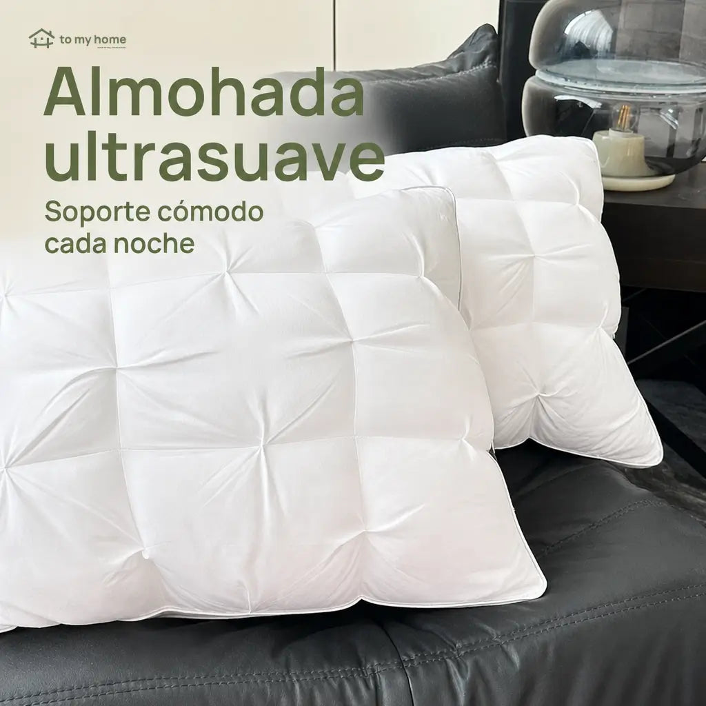 Almohadas de cama tipo hotel con soporte cervical y relleno alternativo de plumón para dormir de lado, boca arriba o boca abajo