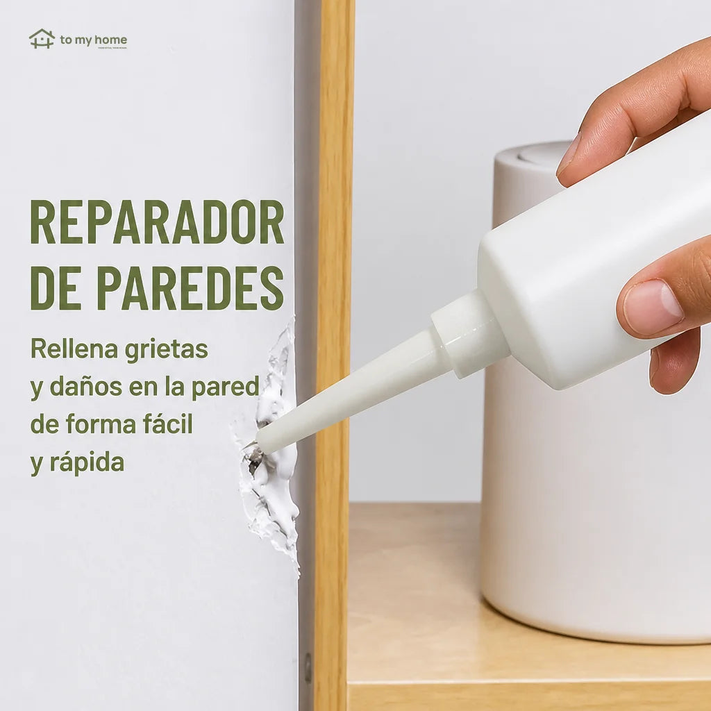 Pasta blanca resanadora 250 g autoadhesiva e impermeable para reparar daños, manchas y descascarado en paredes interiores de tablaroca y concreto