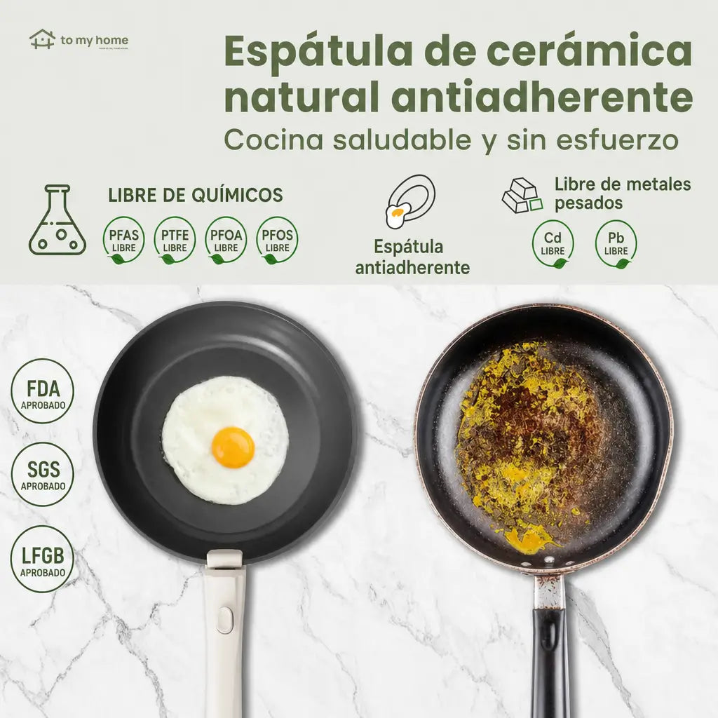 Set de ollas y sartenes cerámicos antiadherentes de 22 piezas con mango desmontable para cocina diaria y espacios pequeños en casa