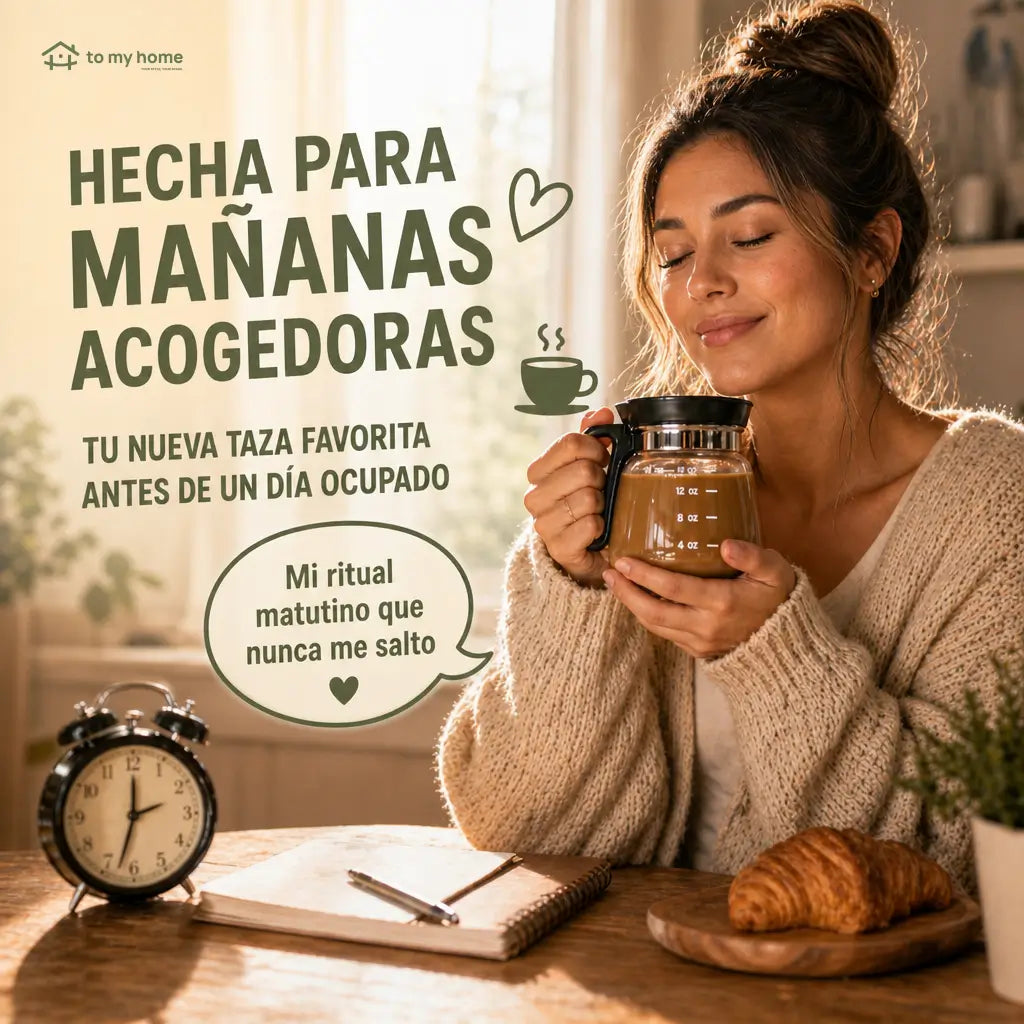 Taza de vidrio 473 ml con tapa para sorber, diseño de cafetera mini, ideal para café, té y regalo creativo