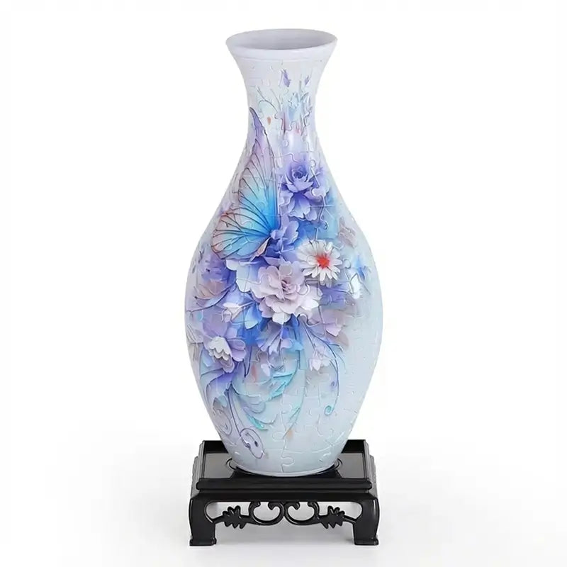 Vaso decorativo rompecabezas 3D para flores, arreglos creativos, diseño moderno, ideal para decorar casa, oficina o como regalo elegante y sofisticado para cualquier espacio