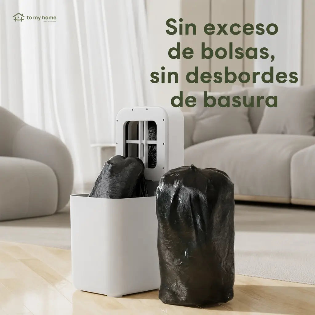 Bote de basura inteligente 13.5 L con sensor infrarrojo y sellado automático para baño, cocina, recámara u oficina sin tocar la tapa