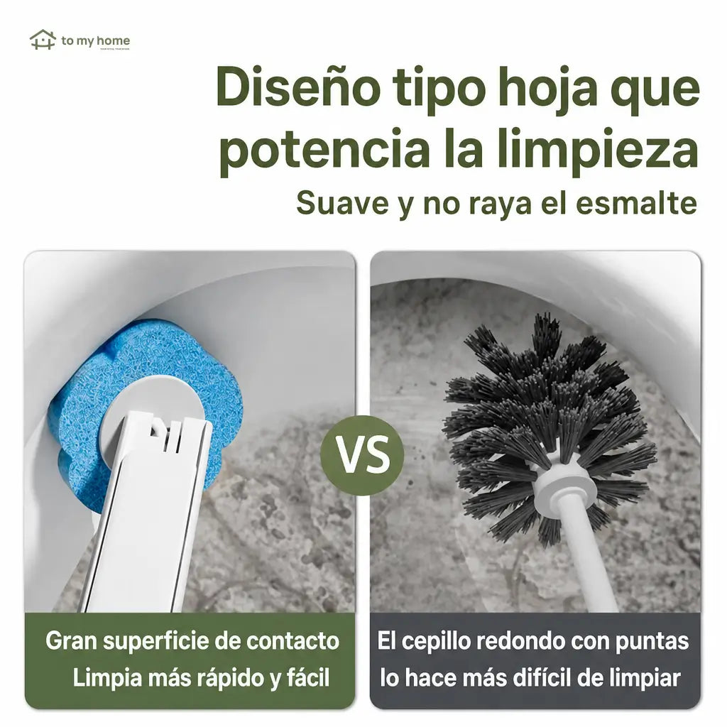Cepillo desechable para baño con 24 repuestos aromáticos y soporte de pared para limpiar WC, lavabo, tina y mingitorio sin tocar