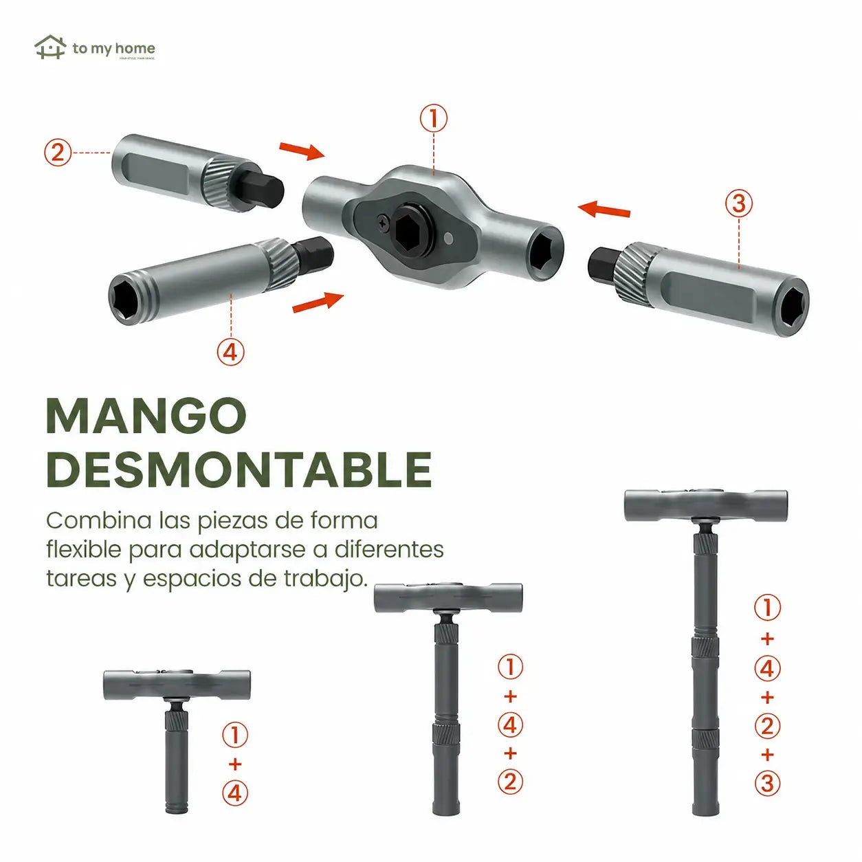 Juego compacto de desarmador con matraca reversible y 24 puntas magnéticas para mantenimiento del hogar, bicicletas, muebles y electrónica