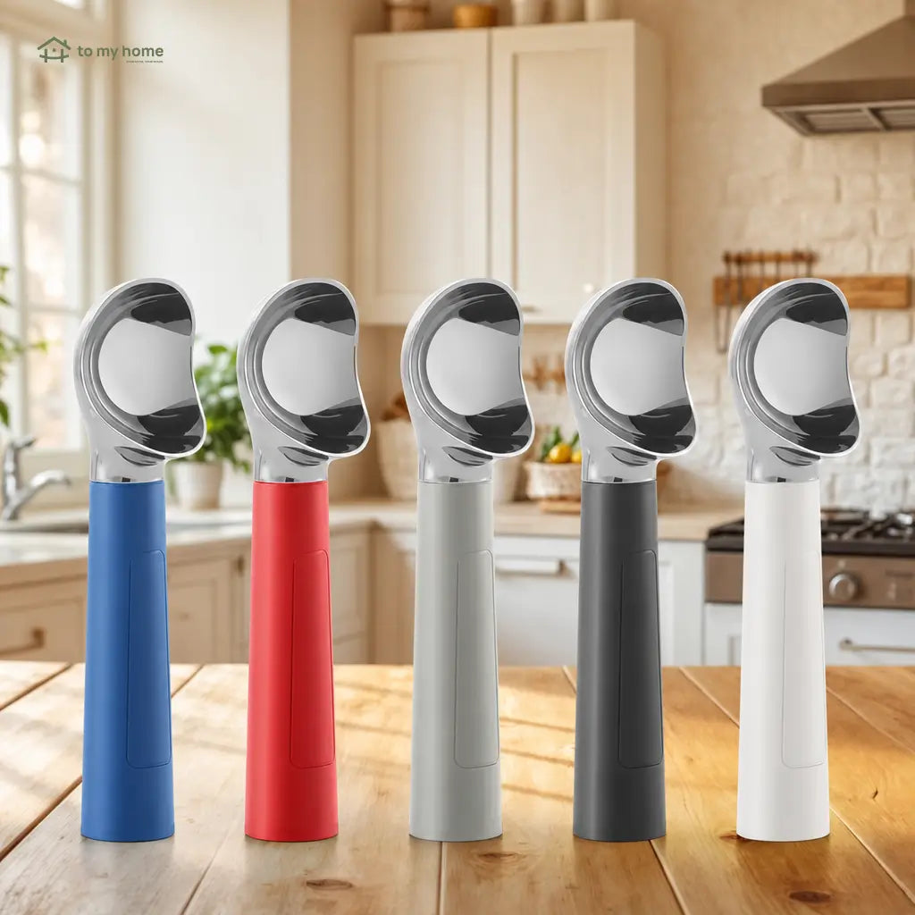 Cuchara eléctrica recargable para helado con calentamiento y pantalla LED para servir postres congelados duros en casa fácilmente sin esfuerzo cada día