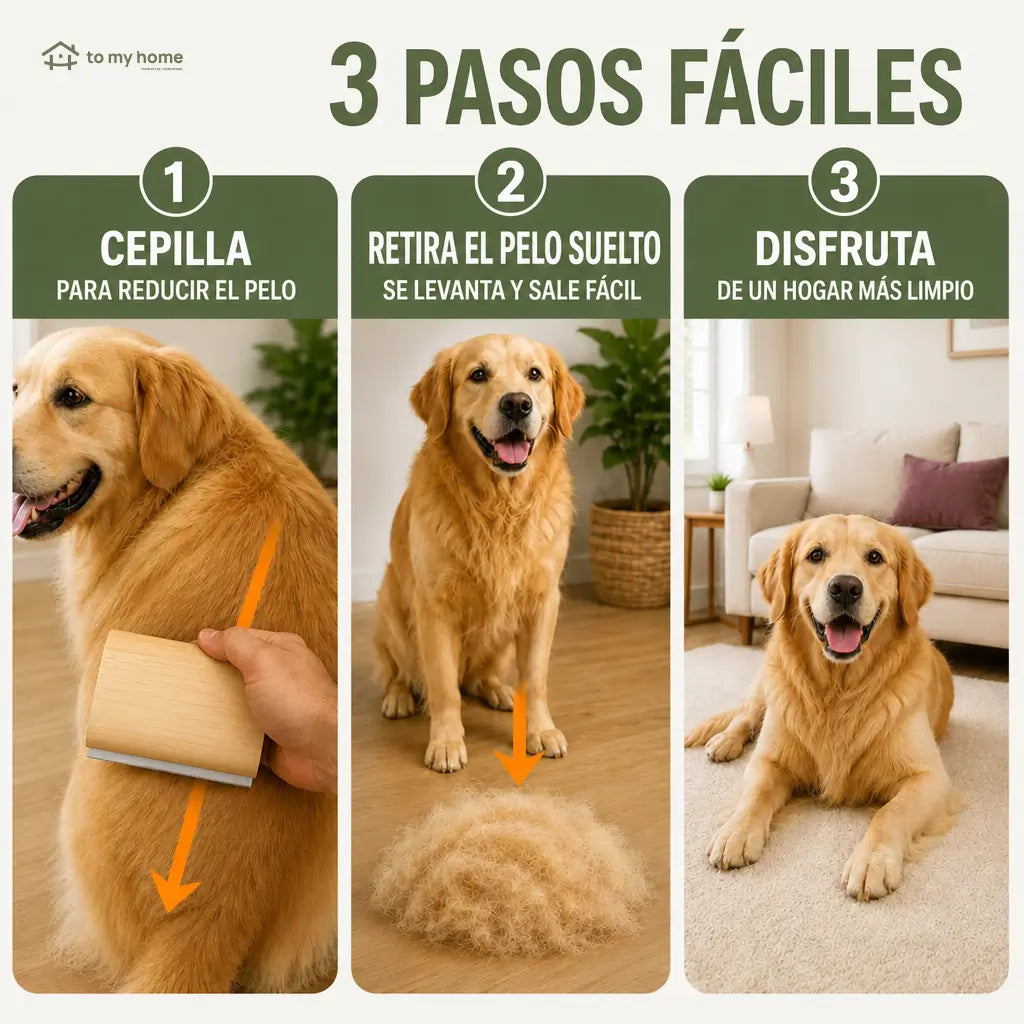 Cepillo deslanador para perros y gatos de 15 cm con mango de madera, ideal para pelo suelto en casa