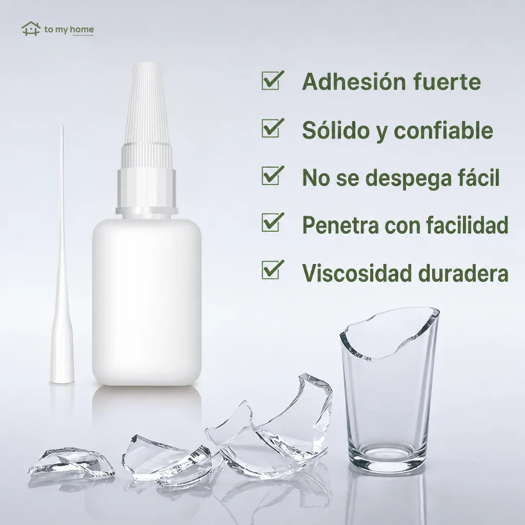 Pegamento instantáneo impermeable de secado rápido, 4 piezas para reparar cerámica, plástico, madera, metal, vidrio y cuero en casa o taller